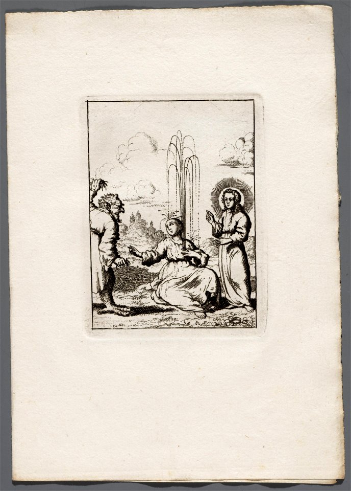 Jezus doet eene levende fontein in het hart van de ziel ontspringen, objectnr A 19307.2