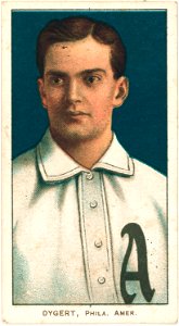 Jimmy Dygert, Philadelphia Athletics, baseball card portrait LCCN2008676838