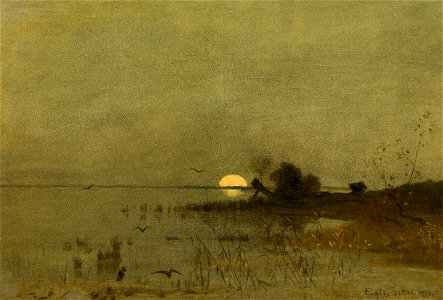 Eugen Jettel - Mondnacht am Neusiedler See