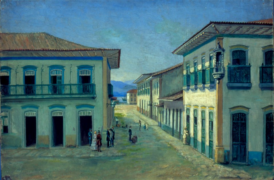 Jesus, Benedito Calixto de - Largo do Rosário em Santos, 1850