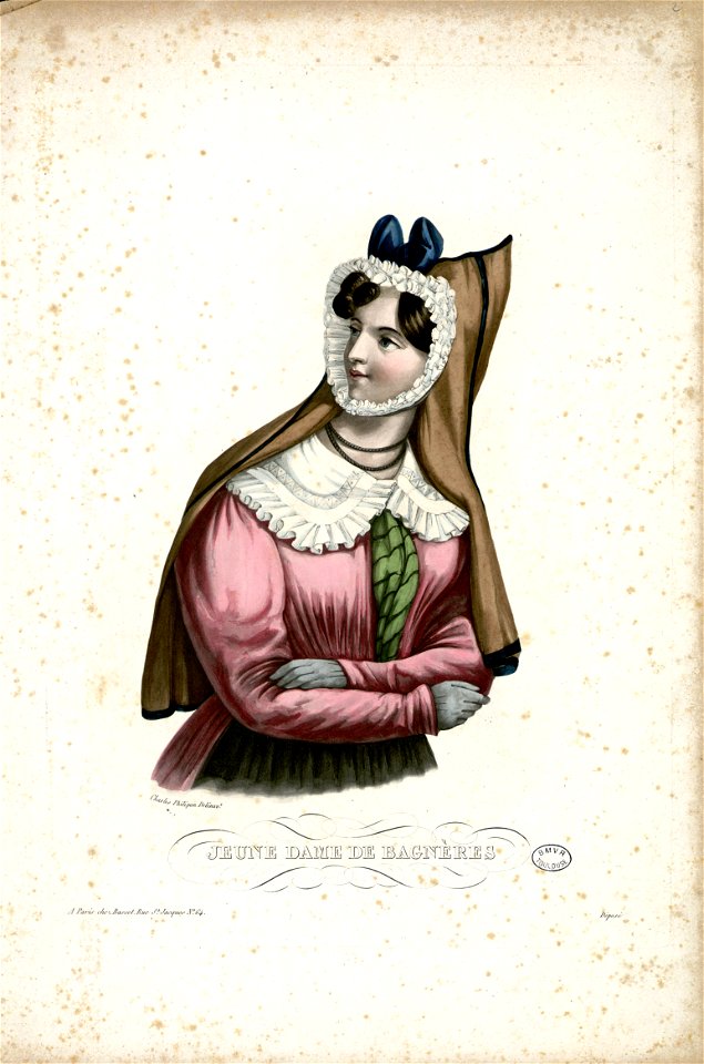 Jeune dame de Bagnères - Fonds Ancely - B315556101 A PHILIPON 001