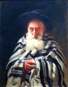 Jew on a Prayer by Repin. Free illustration for personal and commercial use.