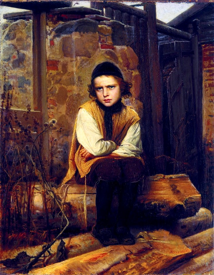Jewish boy by Kramskoy