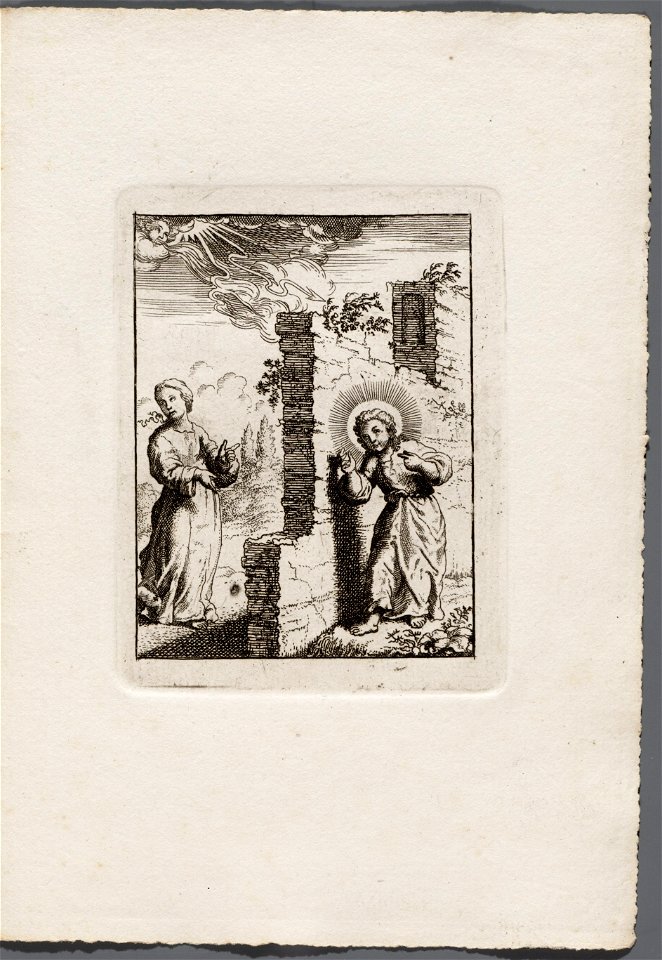 Jezus toont de wonden zijner handen aan de ziel, objectnr A 19314.4