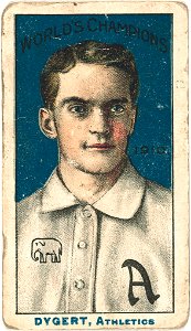 Jimmy Dygert, Philadelphia Athletics, baseball card portrait LCCN2007683818