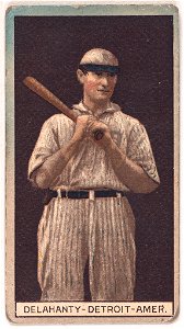 Jim Delahanty, Detroit Tigers, baseball card portrait LCCN2008678363