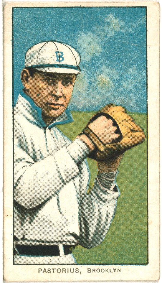 Jim Pastorius, Brooklyn Superbas, baseball card portrait LCCN2008675160