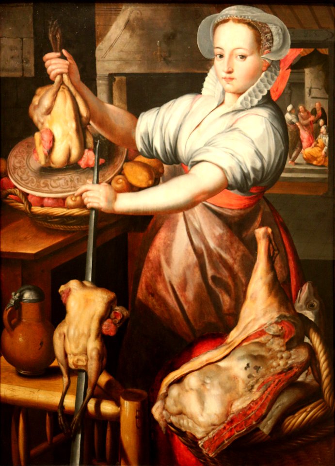 Joachim Bueckelaer - Sainte Marthe préparant le dernier repas de Jésus