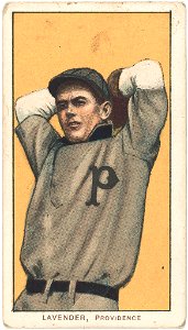 Jimmy Lavender, Providence Team, baseball card portrait LCCN2008677020