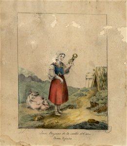 Jeune Paysanne de la vallée d'Ossau - Fonds Ancely - B315556101 A POUBLAN 001