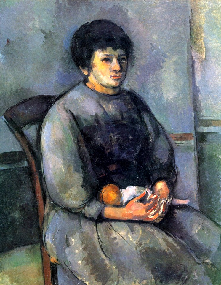 Jeune fille à la poupée, par Paul Cézanne