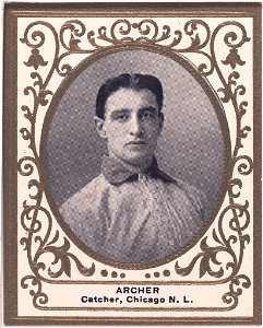 Jimmy Archer, Chicago Cubs, baseball card portrait LCCN2007683734