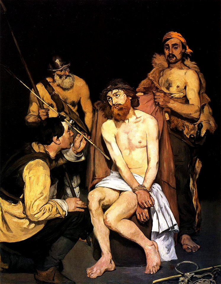 Jesus Mocked by the Soldiers. 1864-1865. Édouard Manet