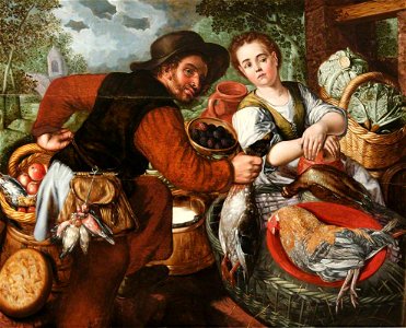 Joachim Beuckelaer (c.1533-1574) - Market Couple - 772277 - National Trust