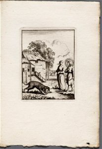 Jezus en de ziel zien een hond, die op een steen bijt, objectnr A 19313.3