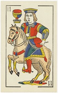 Jeu d'Aluette - Grimaud - 1860 - Knight of Cups