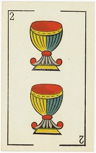 Jeu d'Aluette - Grimaud - 1860 - Two of Cups