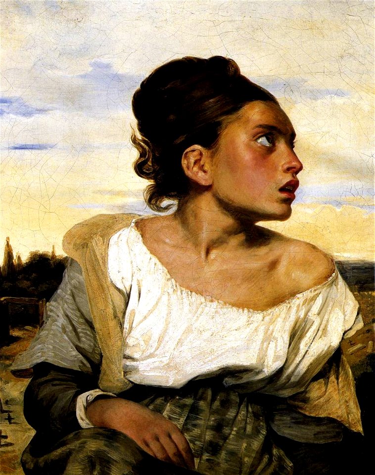 Jeune orpheline au cimetière - Delacroix