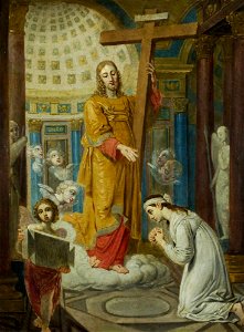 Jesus Christ with the Golgotha cross by Borovikovsky