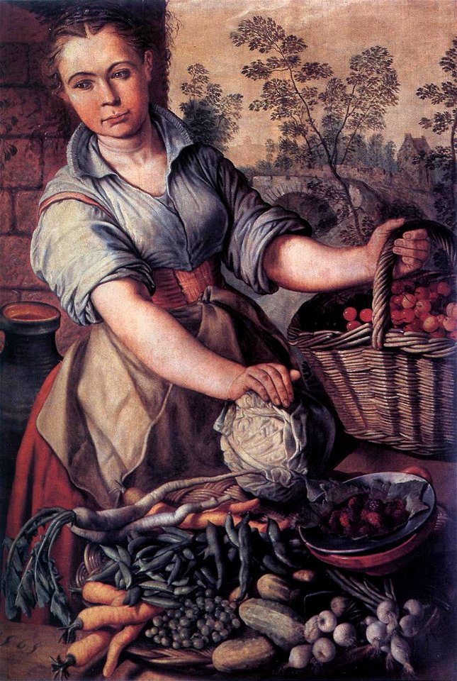 Joachim Beuckelaer - Vegetable Seller - WGA02125