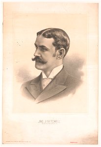 Jno. J. Mitchell. President of the Jno. J. Mitchell Co. Supplement to The Sartorial Art Journal October, 1892 LCCN2004665443