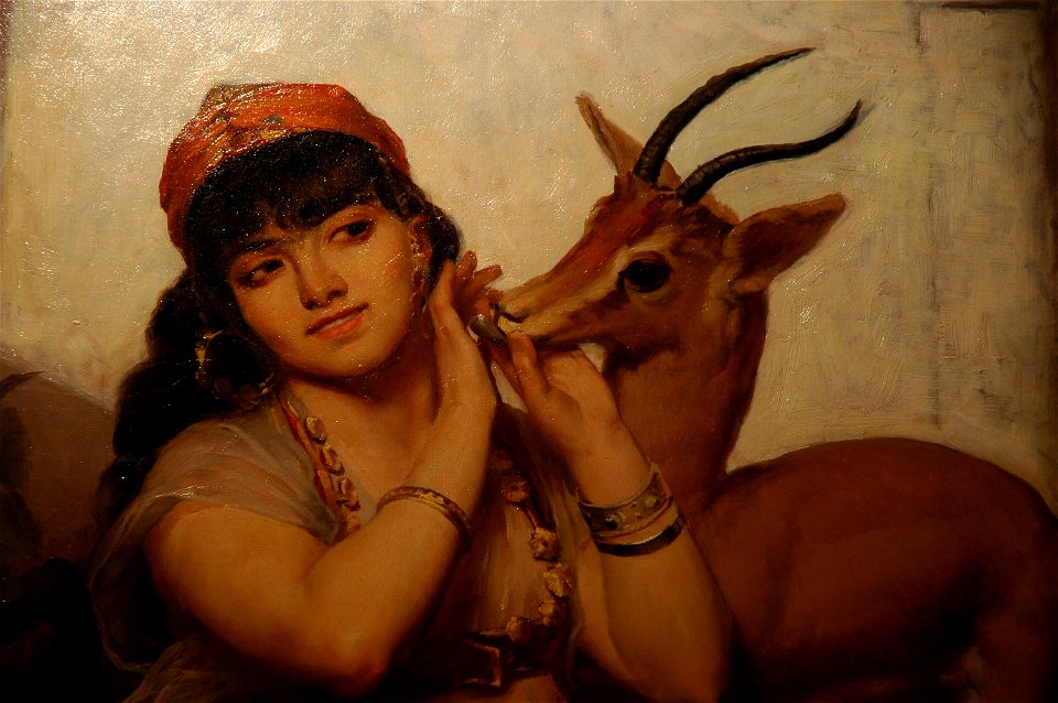 Jeune fille à la gazelle 1