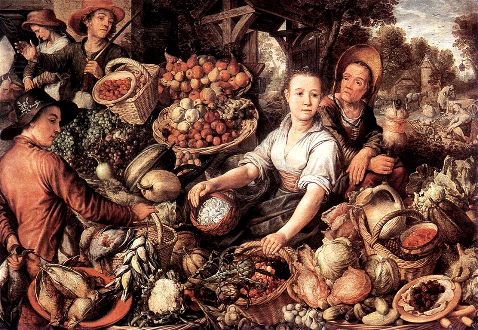 Joachim Beuckelaer - The Vegetable Market - WGA2124