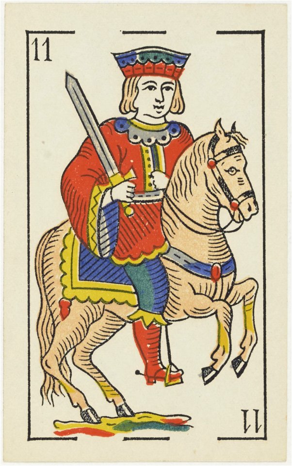 Jeu d'Aluette - Grimaud - 1860 - Knight of Swords