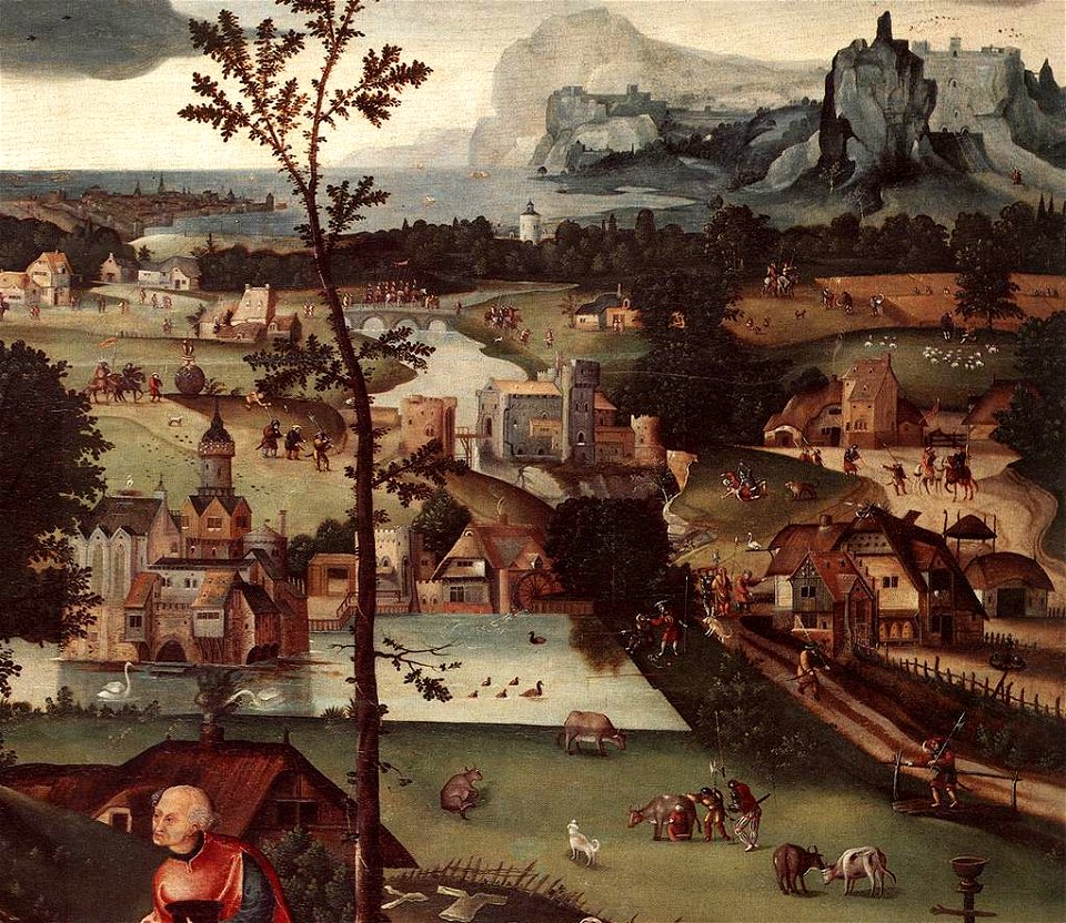 Joachim Patinir - Landscape with the Rest on the Flight (detail) - WGA17096