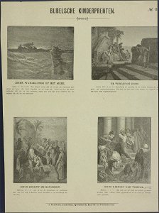 Jezus, wandelende op het meer-Catchpenny print-Borms 0457