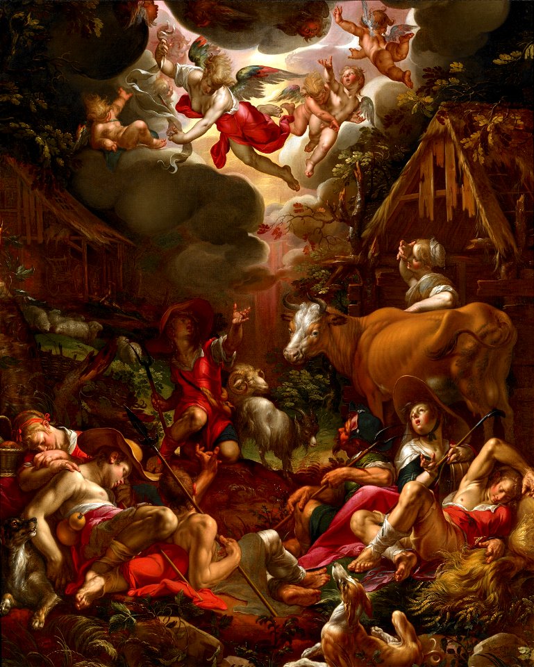 Joachim Wtewael - The Annunciation to the Shepherds - BF.2006.1 - Museum of Fine Arts