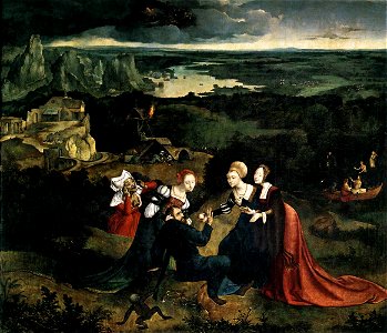 Joachim Patinir - Temptation of St Anthony - WGA17103. Free illustration for personal and commercial use.