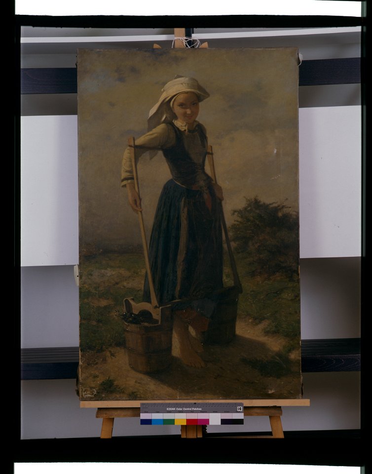 Jeune paysanne bretonne - Vincent Vidal - musée d'art et d'histoire de Saint-Brieuc, DOC 143