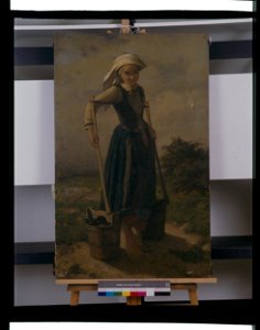 Jeune paysanne bretonne - Vincent Vidal - musée d'art et d'histoire de Saint-Brieuc, DOC 143