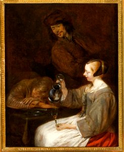 Jeune Hollandaise versant à boire - Gerard ter Borch - Q28946691