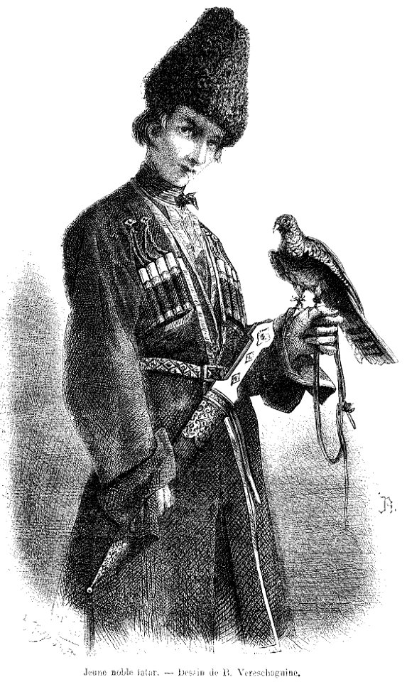 Jeune noble tatar. B. Vereschaguine. Le Tour du monde (Paris. 1860-1914)