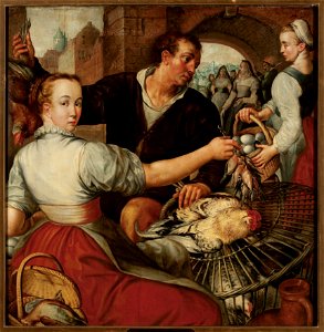 Joachim Beuckelaer - At the market - M.Ob.828 MNW - National Museum in Warsaw