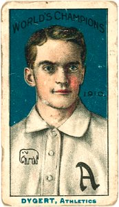 Jimmy Dygert, Philadelphia Athletics, baseball card portrait LCCN2007683818