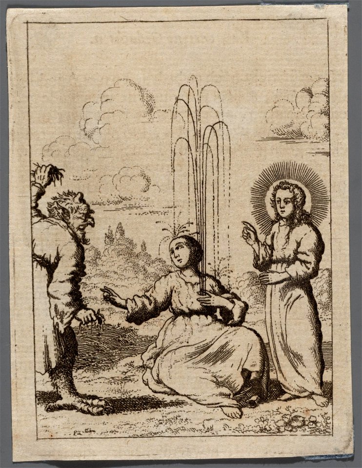 Jezus doet eene levende fontein in het hart van de ziel ontspringen, objectnr A 19159
