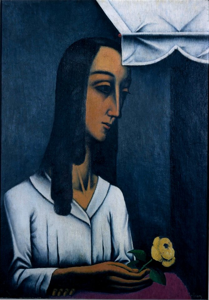 Jeune fille à la fleur by Félix Bonnet Centraal Museum 22097