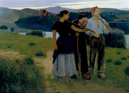 Joan Llimona - Returning from the Plot - Google Art Project