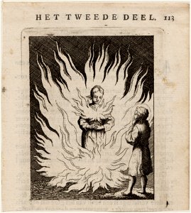 Jezus met de ziel, die geheel door vlammen wordt omringd, objectnr A 19238