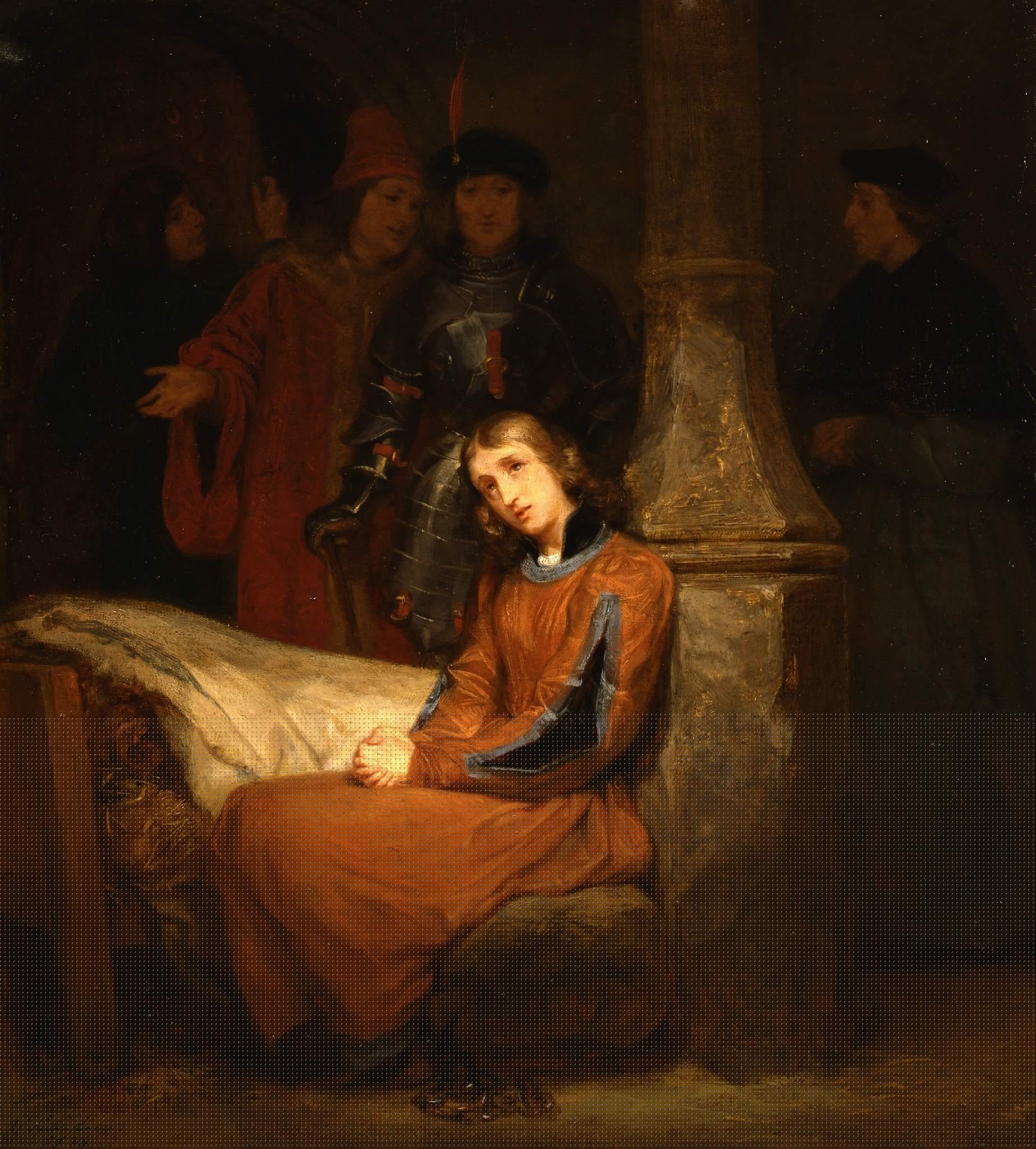 Joan of Arc in prison, by Gillot Saint-Evre