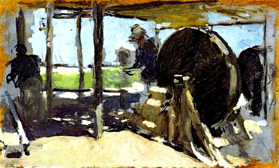 Joaquín Sorolla - Cordeleros, Valencia (dibujo)