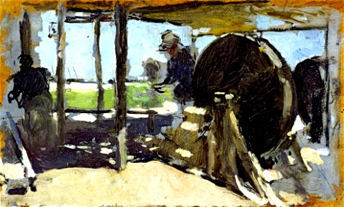 Joaquín Sorolla - Cordeleros, Valencia (dibujo)