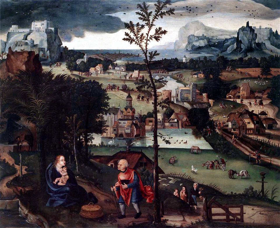 Joachim Patinir - Landscape with the Rest on the Flight - WGA17095