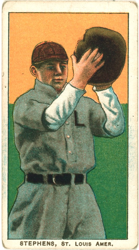Jim Stephens, St. Louis Browns, baseball card portrait LCCN2008676633