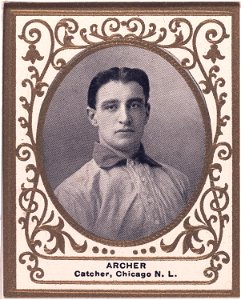 Jimmy Archer, Chicago Cubs, baseball card portrait LCCN2007683734