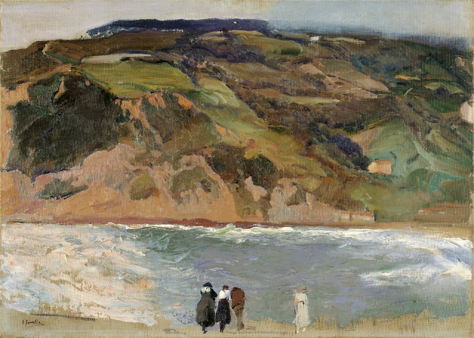 Joaquín Sorolla y Bastida - Rompeolas de San Sebastián, 1917