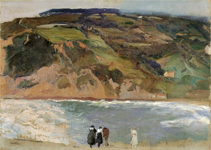 Joaquín Sorolla y Bastida - Rompeolas de San Sebastián, 1917